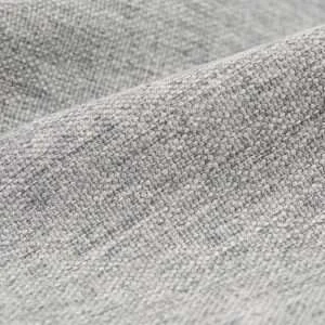 Classic Linen solid fabric swatch in Gray — indoor cushion upholstery option