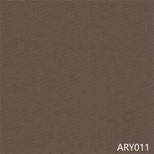 Premium Olefin solid fabric swatch in Brown — outdoor cushion upholstery option