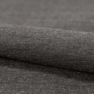Axroma Canvas solid fabric swatch in Black — outdoor cushion upholstery option