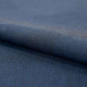 Axroma Canvas solid fabric swatch in Blue — outdoor cushion upholstery option