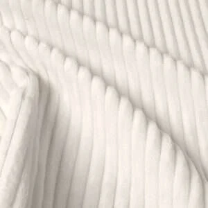 Corduroy abstract fabric swatch in Beige — indoor cushion upholstery option