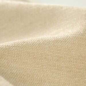 Plush Chenille solid fabric swatch in Beige — indoor cushion upholstery option