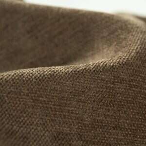Plush Chenille solid fabric swatch in Deep brown — indoor cushion upholstery option