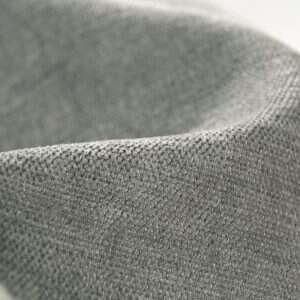 Plush Chenille solid fabric swatch in Gray — indoor cushion upholstery option
