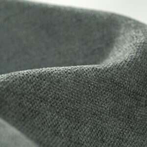 Plush Chenille solid fabric swatch in Deep gray — indoor cushion upholstery option