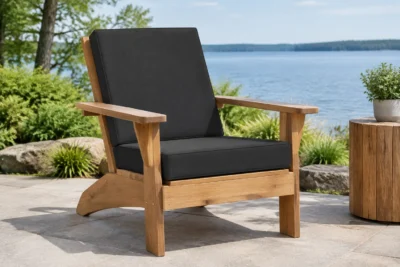 Custom adirondack chair cushions, made to your measurements — tailored scene
