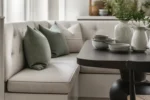 Measuring for custom banquette cushions for dining nooks & restaurants — dimensions taken edge to edge for an exact factory cut