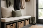 Measuring for custom indoor bench cushions — dimensions taken edge to edge for an exact factory cut