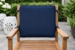 Custom chair back cushions, made to your measurements — tailored scene