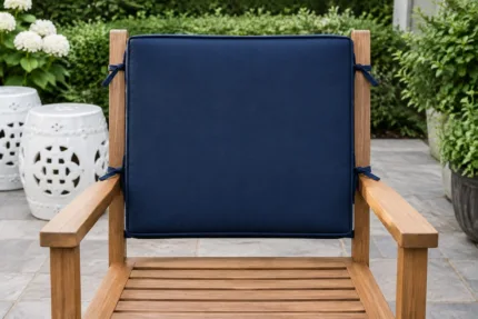 Custom chair back cushions, made to your measurements — tailored scene