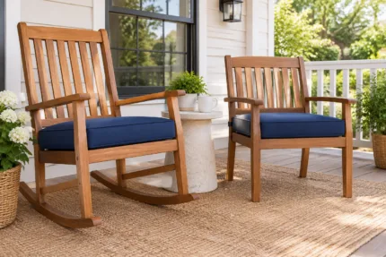 Custom chair cushions, made to your measurements — tailored scene