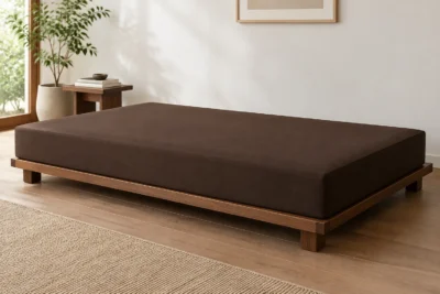 Custom futon cushions, made to your measurements — tailored scene