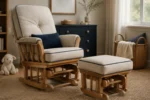 Custom glider rocker cushions, made to your measurements — tailored scene