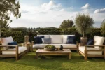 Custom lawn furniture cushions, made to your measurements — tailored scene