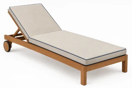 Custom lounge chair cushions, made to your measurements — tailored scene