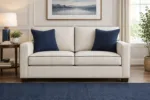Custom loveseat cushions, made to your measurements — tailored scene