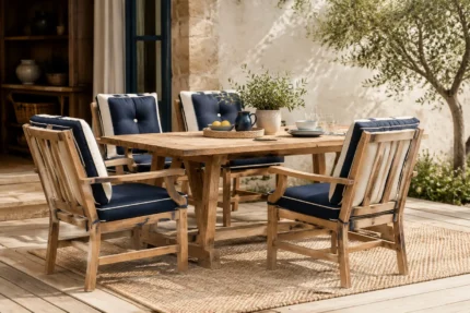 Custom patio cushions, made to your measurements — tailored scene