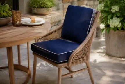 Custom patio chair cushions, made to your measurements — tailored scene