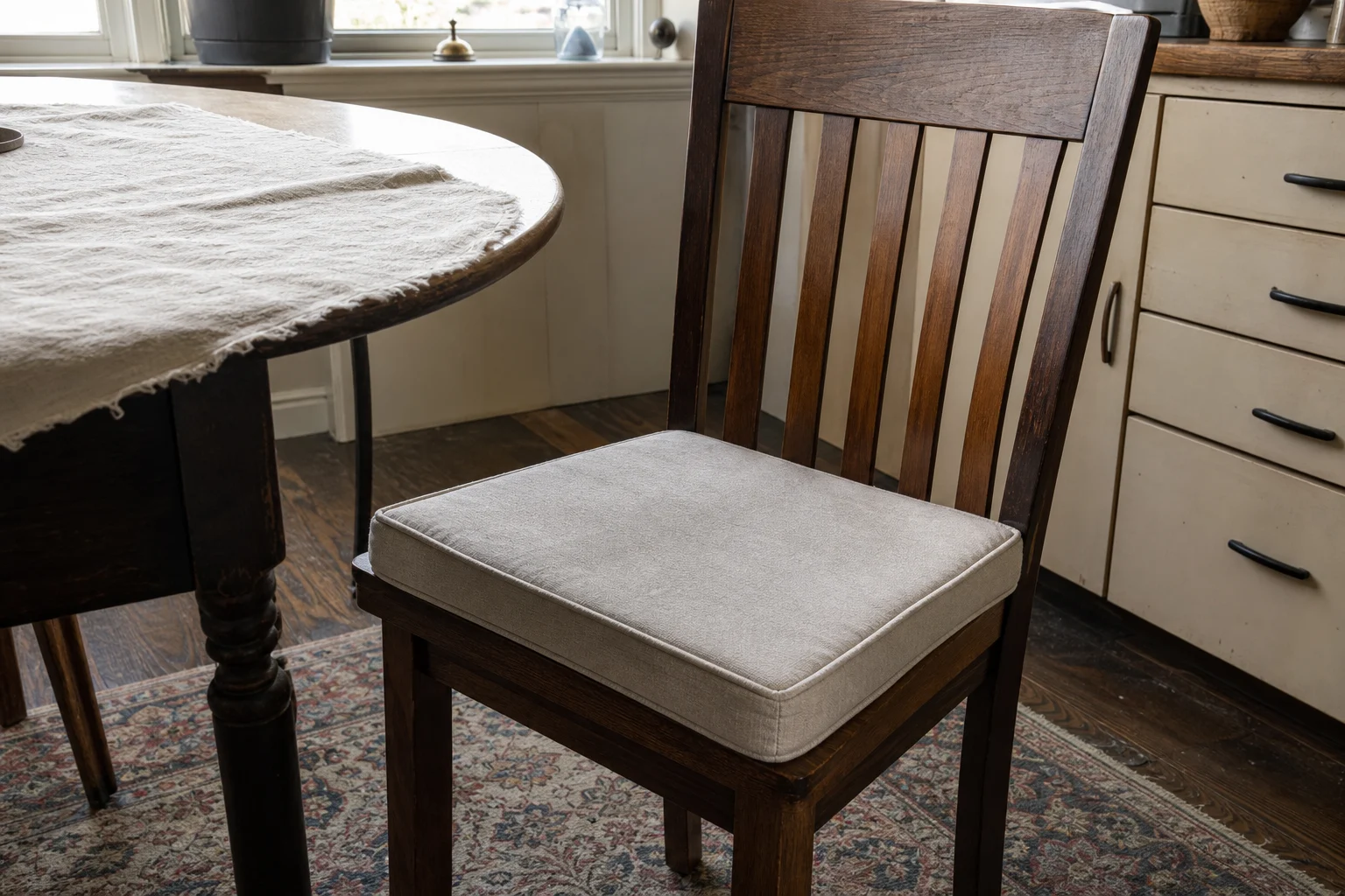 15 x 15 seat cushions — square replacement pads for kitchen and dining chairs