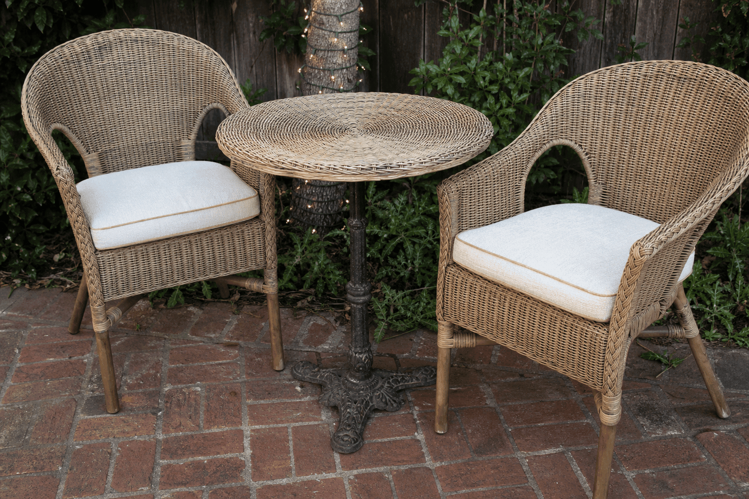 17 x 17 outdoor cushions — square replacement pads for bistro and patio seating