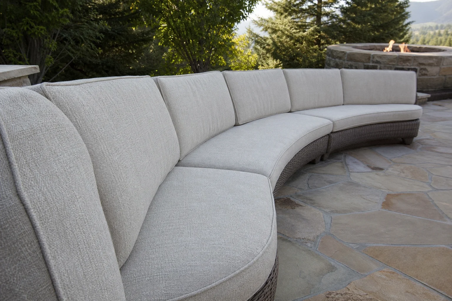 Curved Outdoor Cushions