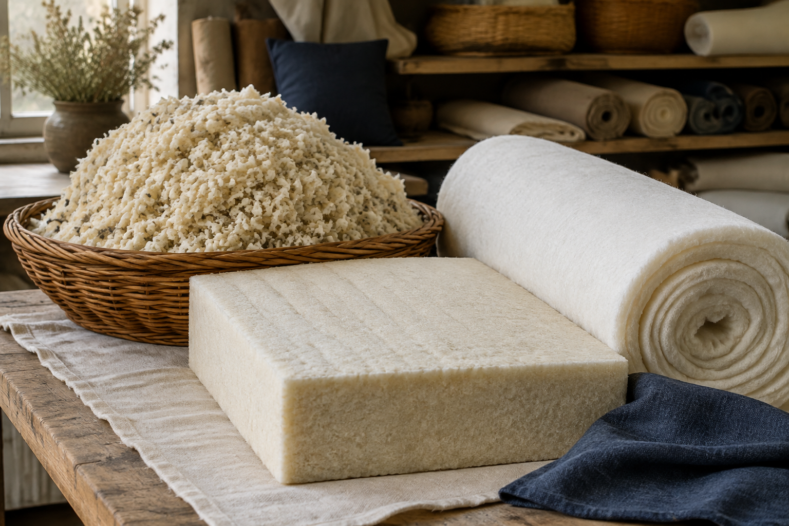 Where fiber fill sits on the price-performance triangle of cushion fill options
