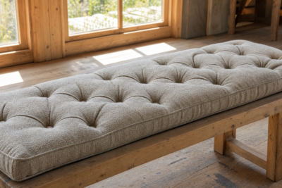 DIY Tufted Bench Cushion