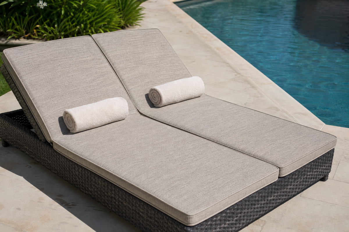 Double Chaise Lounge Cushions