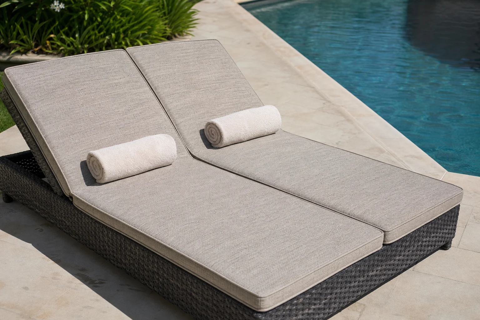 Double Chaise Lounge Cushions