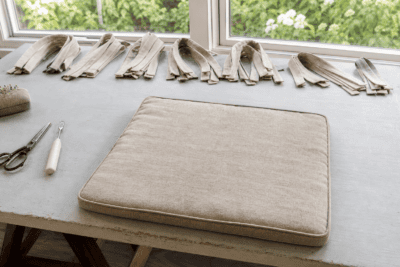 How to Add Ties to Cushions