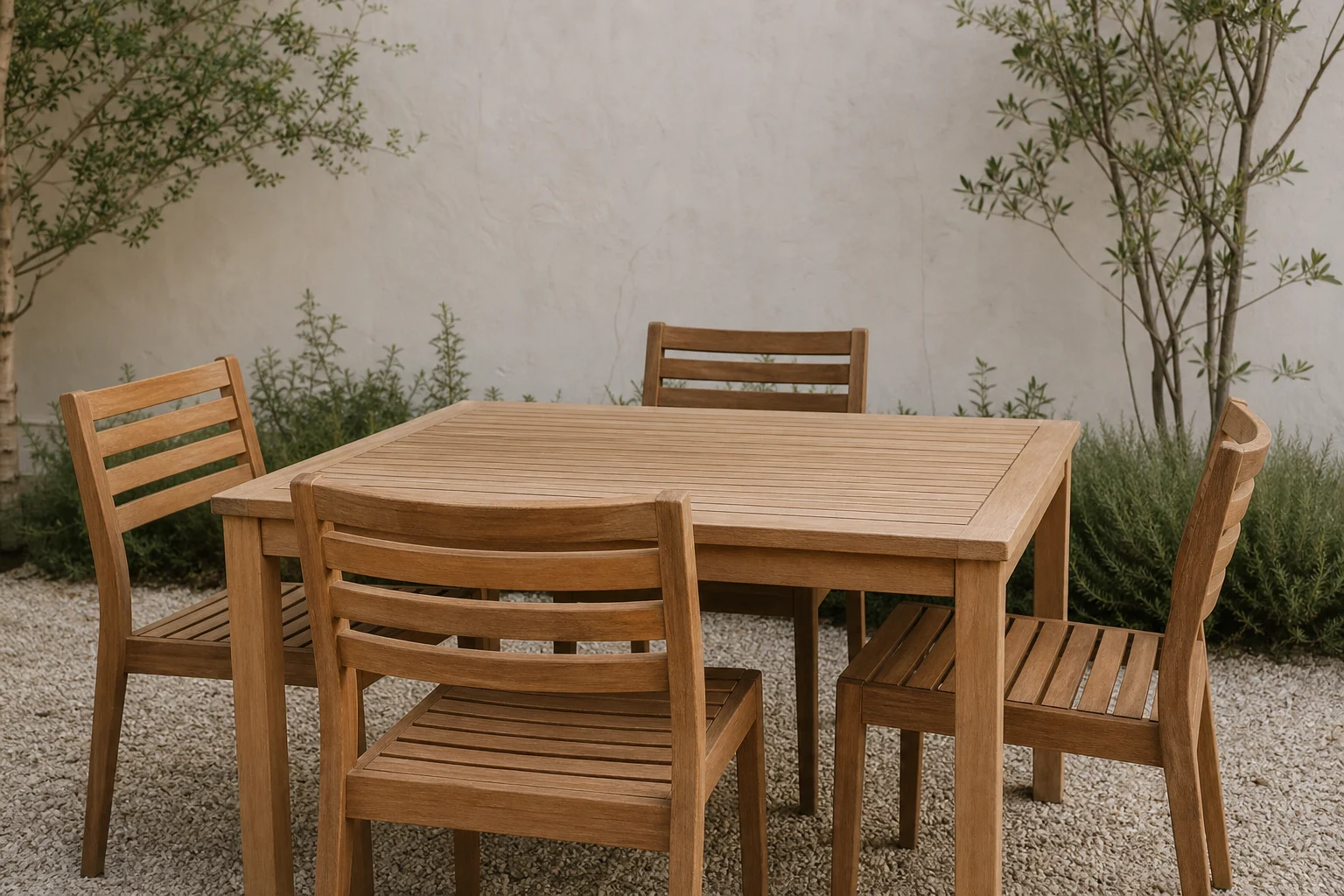 No-Cushion Outdoor Furniture