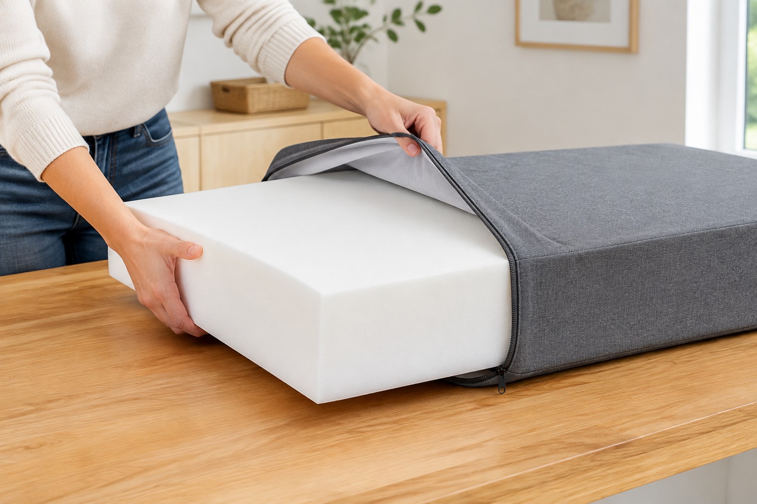 What a new cover never fixes — flattened foam and tired cores still need replacement under fresh fabric