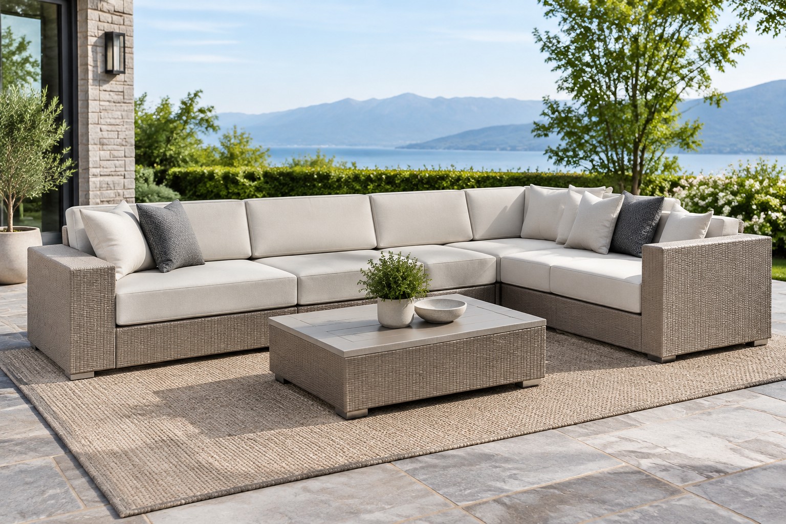 Sectional cushion replacement — refreshing an L-shaped sofa block by block instead of buying new