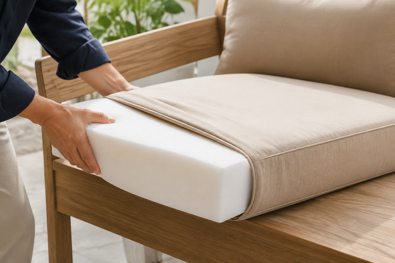 Compression allowance on cut-to-size foam — why exact-fit is not exact-size when ordering a core