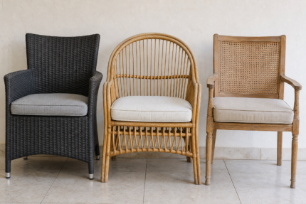Wicker vs Rattan vs Cane