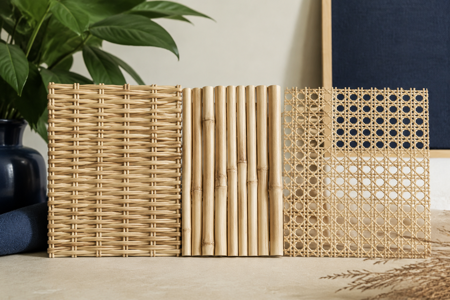 Wicker versus rattan versus cane weave comparison table for cushion buyers