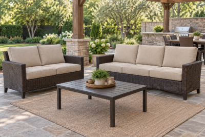Hampton Bay replacement cushions for outdoor patio deep seating furniture sets