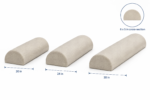 Knee Bolster Pillow — Half-Round D, 3 Lengths - Image 2