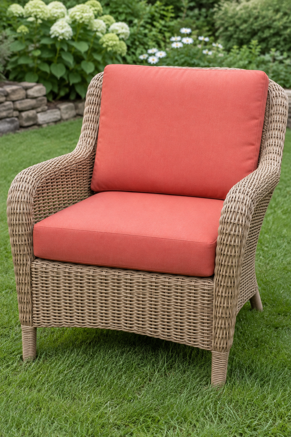 Masking tape labels numbered by chair laid beside a tape measure for a one-person patio cushion measuring session