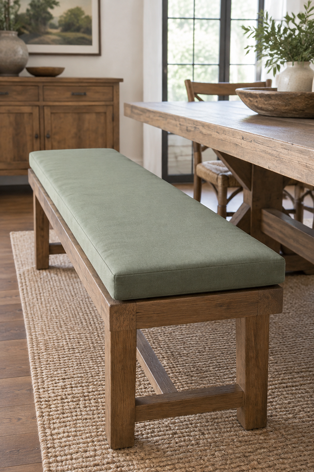 Custom Dining Bench Cushions